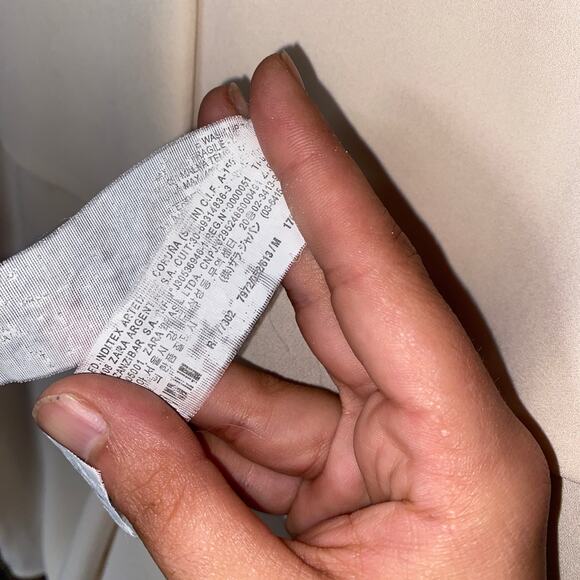 Zara Beige Sleeveless Tiered Chiffon Tank Top Blouse Women's Size Medium - Picture 6 of 9